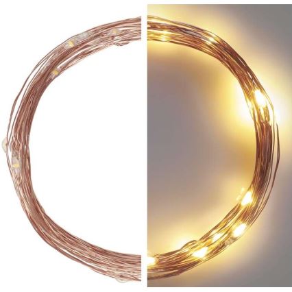 LED utomhus julkedja  40xLED/9m IP44 varm vit 