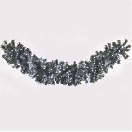 LED utomhus julkedja 600xLED/17m IP44 kall vit