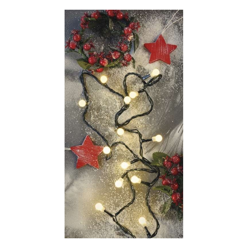 LED utomhus julkedja  80xLED/13m IP44 varm vit 