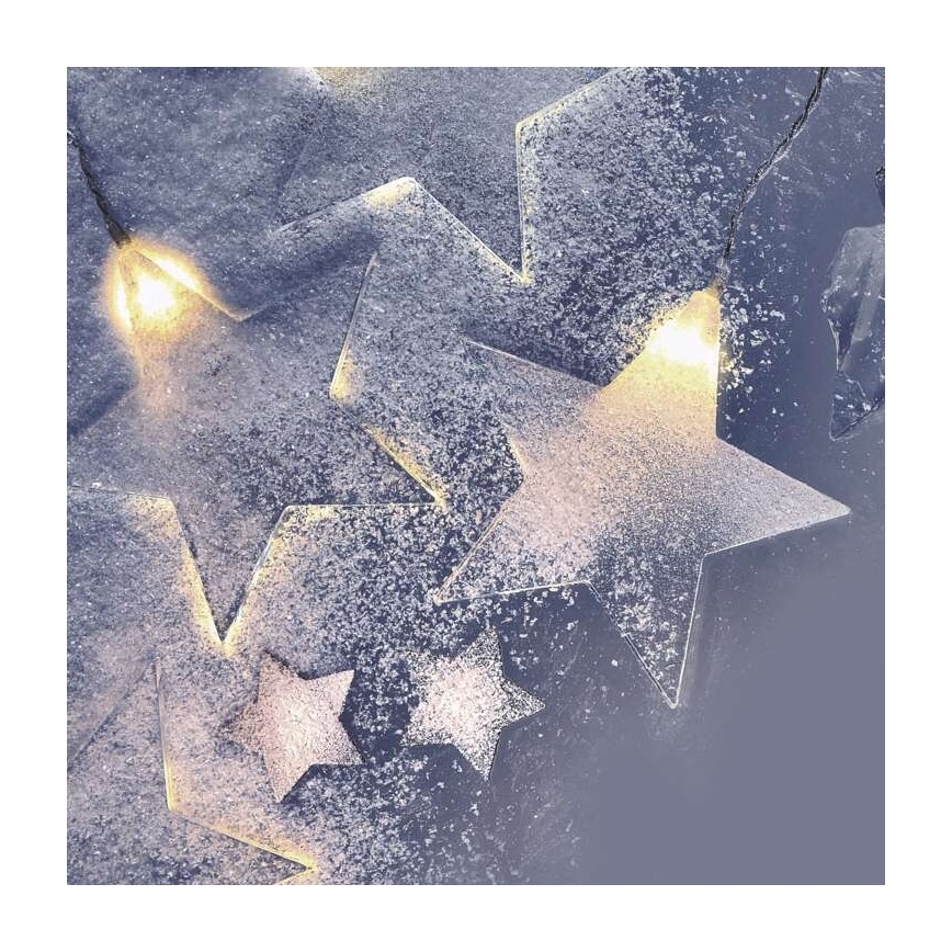 LED utomhus julkedja  8xLED/5,84m IP44 stjärna