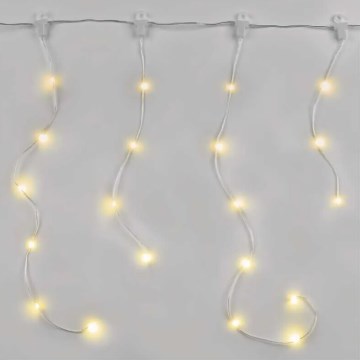 LED utomhus julslinga 100xLED/8 funktioner 7,9x0,7m IP44 varmvit