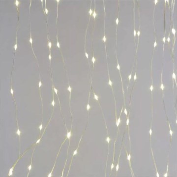 LED utomhus julslinga 300 LED/8 funktioner 5,9 m IP44 varmvit