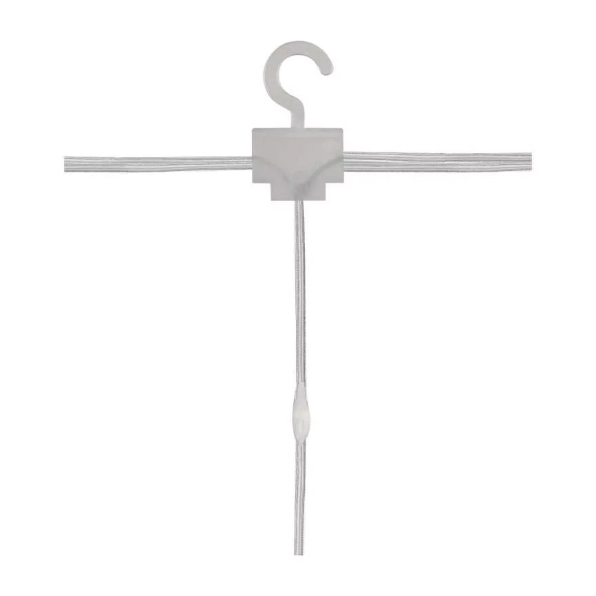 LED utomhus julslinga 300 LED/8 funktioner 5,9 m IP44 varmvit