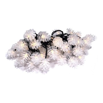 LED utomhus julslinga 40xLED/15m IP44 varmvit
