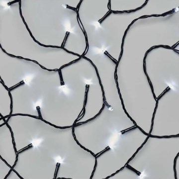 LED utomhus julslinga 40xLED/3xAA 3,3m IP44 kallvit