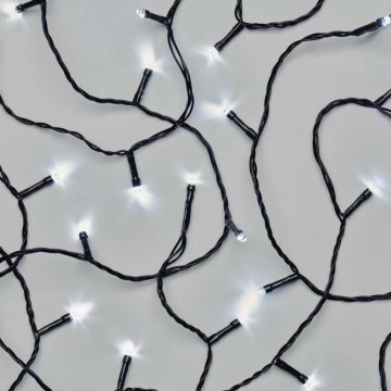 LED utomhus julslinga 50xLED/5m IP44 kallvit