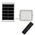 LED Utomhus ljusreglerad solcell reflektor LED/10W/3,2V IP65 4000K vit + fjärrkontroll