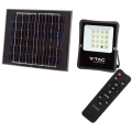LED Utomhus solar strålkastare LED/12W/3,2V 6400K IP65 + fjärrkontroll