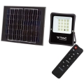 LED Utomhus solar strålkastare LED/20W/3,2V 6400K IP65 + fjärrkontroll