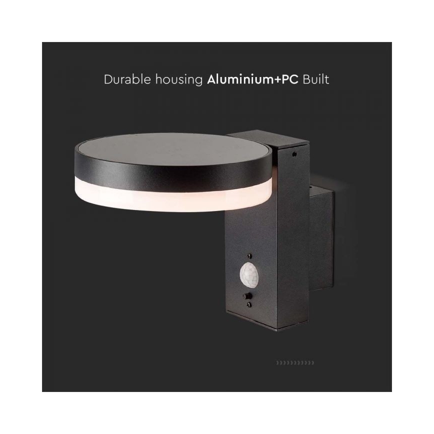 LED Utomhus solvägglampa med sensor LED/5,5W/3,7V 3000K IP54 2000 mAh