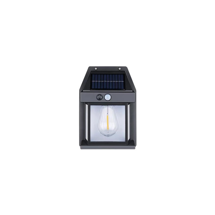 LED utomhus solcellsdriven vägglampa med sensor LED/1W/3,7V 1200 mAh IP65