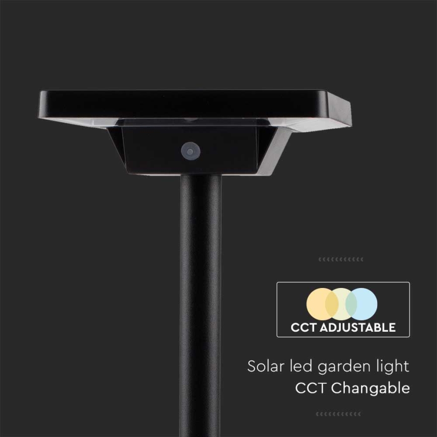 LED utomhus solcellslampa 2i1 LED/2W/3,7V IP65 3000/4000/6500K 2600 mAh