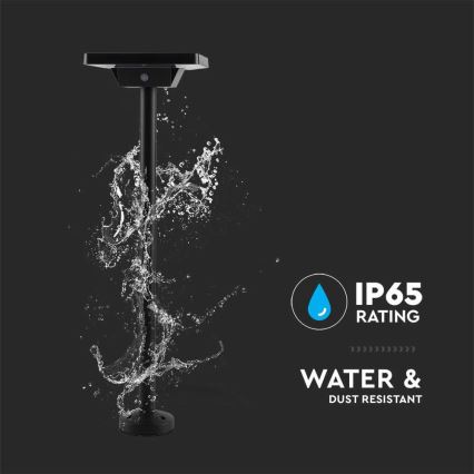 LED utomhus solcellslampa 2i1 LED/2W/3,7V IP65 3000/4000/6500K 2600 mAh