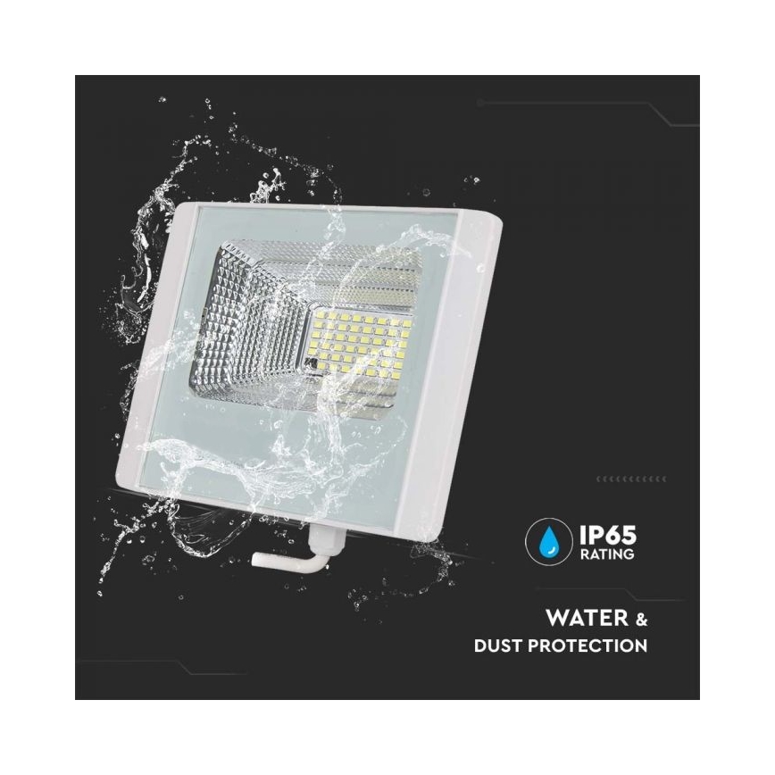 LED Utomhus solreflektor LED/12W/3,2V IP65 6400K 20000 mAh + fjärrkontroll