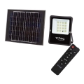 LED Utomhus solreflektor LED/12W/3,2V 6400K IP65 10000 mAh + fjärrkontroll