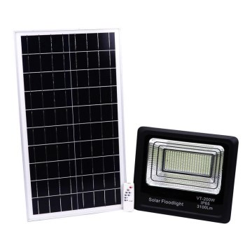 LED Utomhus solreflektor LED/40W/10V IP65 6000K 20000 mAh + fjärrkontroll