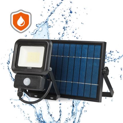 LED Utomhus solreflektor med sensor LED/20W/3,7V 6500K IP65 4400 mAh