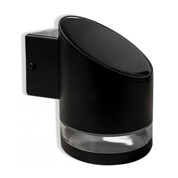 LED Utomhus solvägglampa LED/1W/3,7V 3000K IP54 1200 mAh svart