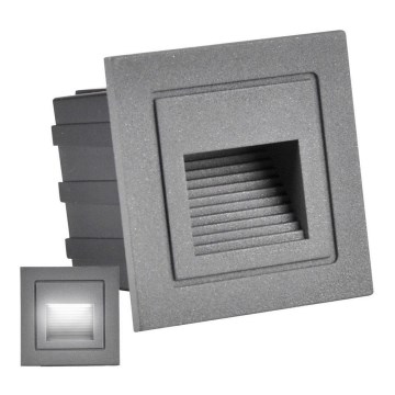 LED Utomhus Trappljus Q6 LED/3W/230V IP44