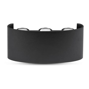 LED Utomhus Väggbelysning 6xLED/6W/230V IP54 3000K svart