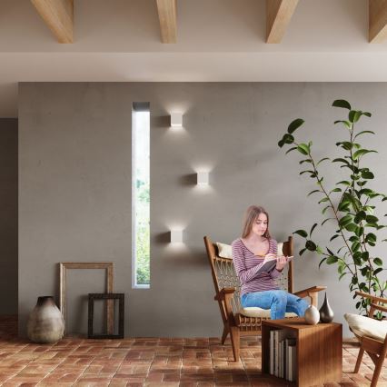 LED Utomhus Väggbelysning LUCA LED/6W/230V IP54