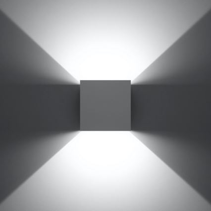 LED Utomhus Väggbelysning LUCA LED/6W/230V IP54