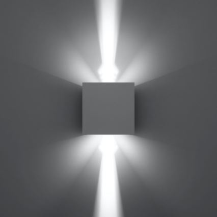 LED Utomhus Väggbelysning LUCA LED/6W/230V IP54