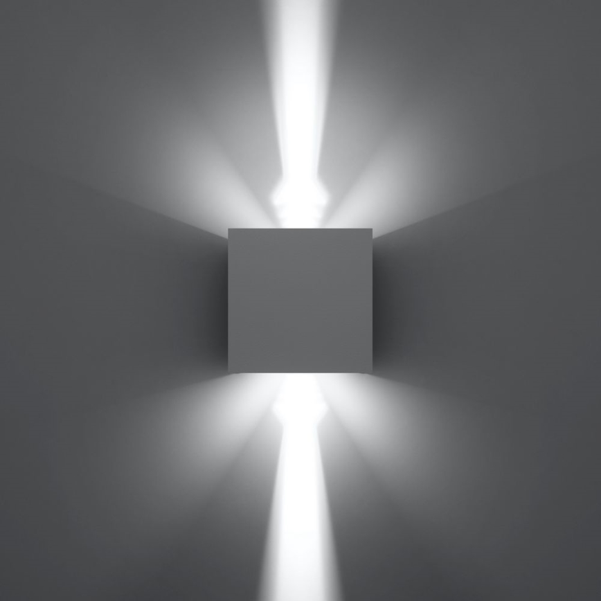 LED Utomhus Väggbelysning LUCA LED/6W/230V IP54