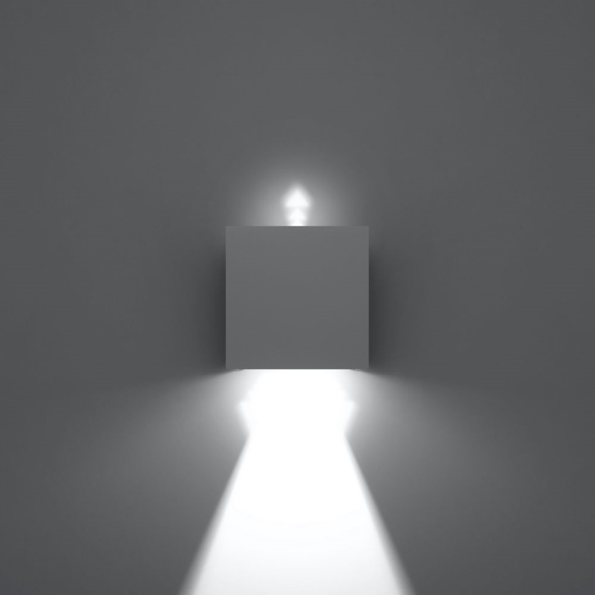 LED Utomhus Väggbelysning LUCA LED/6W/230V IP54