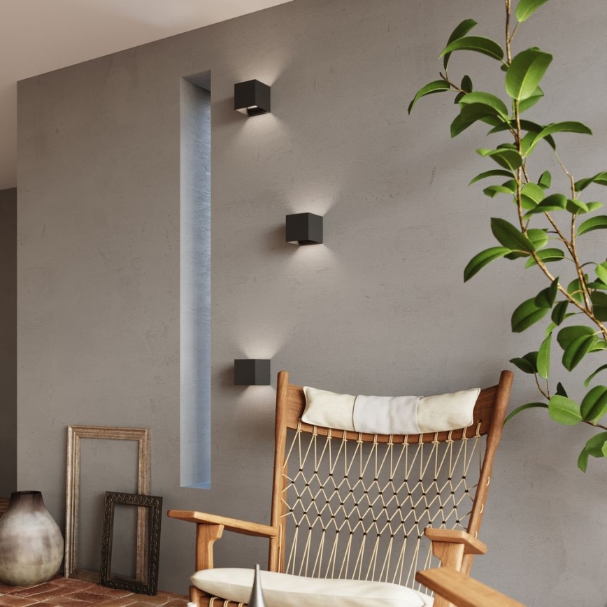 LED Utomhus Väggbelysning LUCA LED/6W/230V IP54