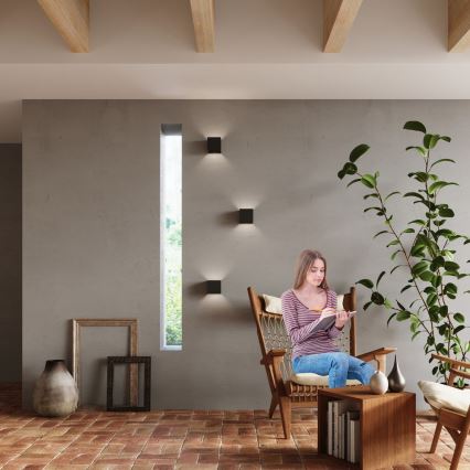 LED Utomhus Väggbelysning LUCA LED/6W/230V IP54