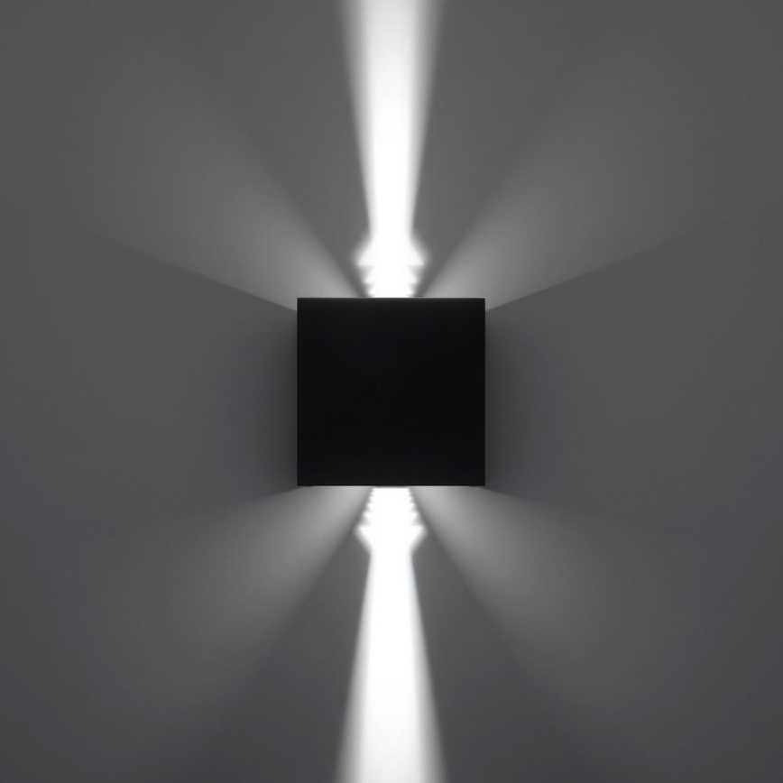 LED Utomhus Väggbelysning LUCA LED/6W/230V IP54