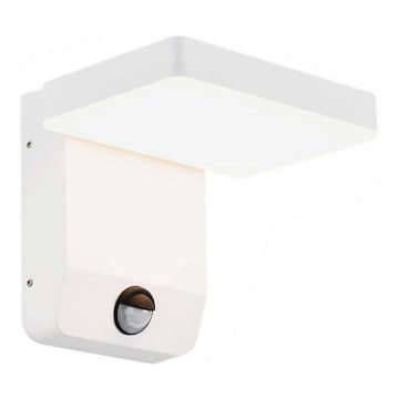 LED Utomhus vägglampa flexibel med sensor LED/17W/230V IP65 3000K vit