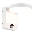 LED Utomhus vägglampa flexibel med sensor LED/17W/230V IP65 3000K vit
