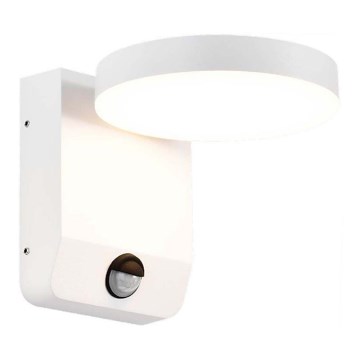 LED Utomhus vägglampa flexibel med sensor LED/17W/230V IP65 3000K vit