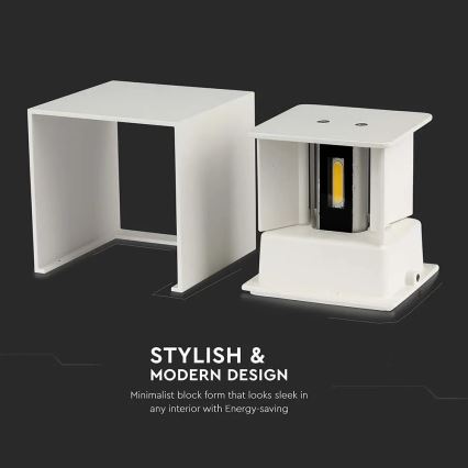 LED Utomhus Vägglampa LED/11W/230V 4000K IP65 vit