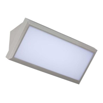 LED Utomhus Vägglampa LED/20W/230V 6400K IP65 grå