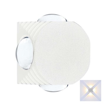 LED Utomhus Vägglampa LED/4W/230V 4000K IP54 vit