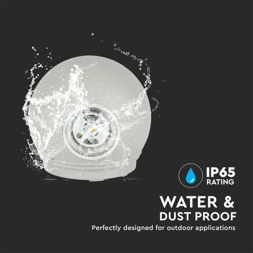 LED Utomhus Vägglampa LED/6W/230V 3000K IP65 grå