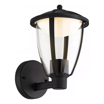 LED utomhus vägglampa LED/6W/230V IP44 svart