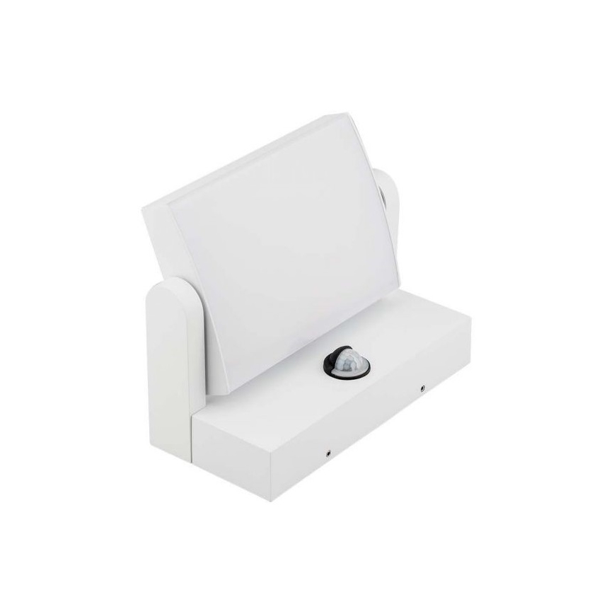 LED Utomhus vägglampa med sensor LED/17W/230V 4000K IP65 vit