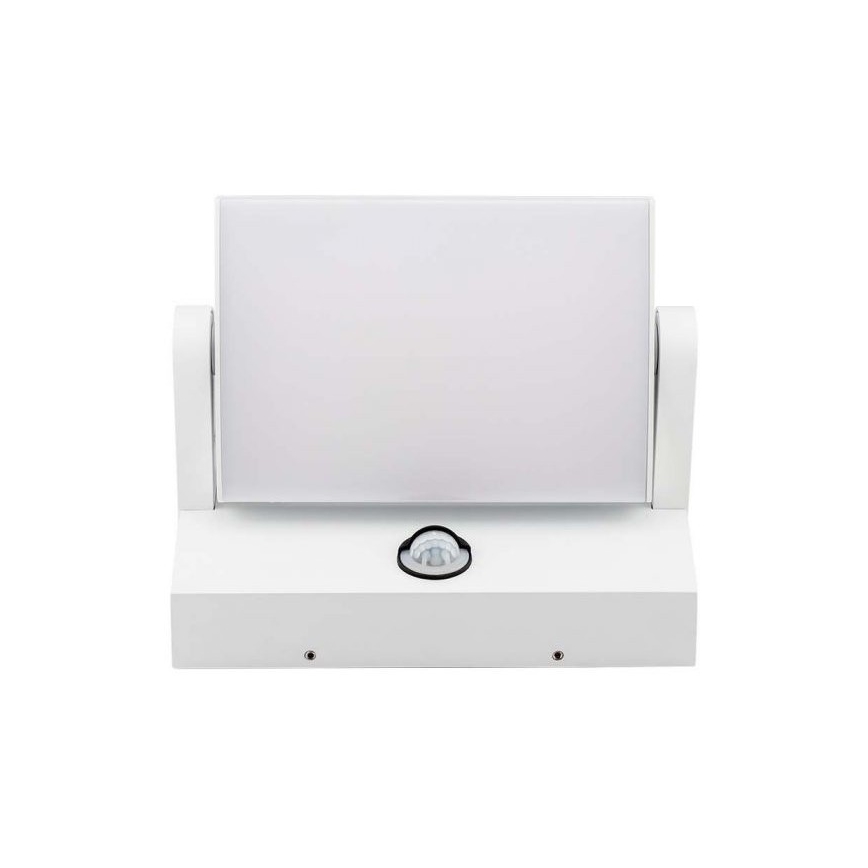 LED Utomhus vägglampa med sensor LED/17W/230V 4000K IP65 vit