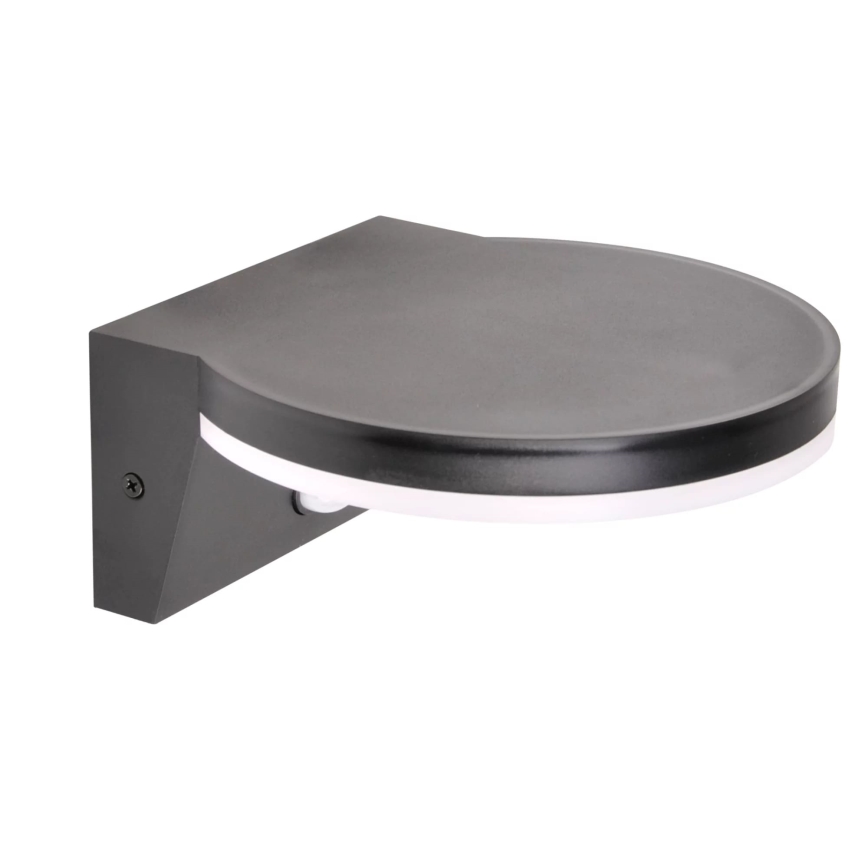 LED Utomhus vägglampa med sensor TESA LED/10W/230V IP54 svart