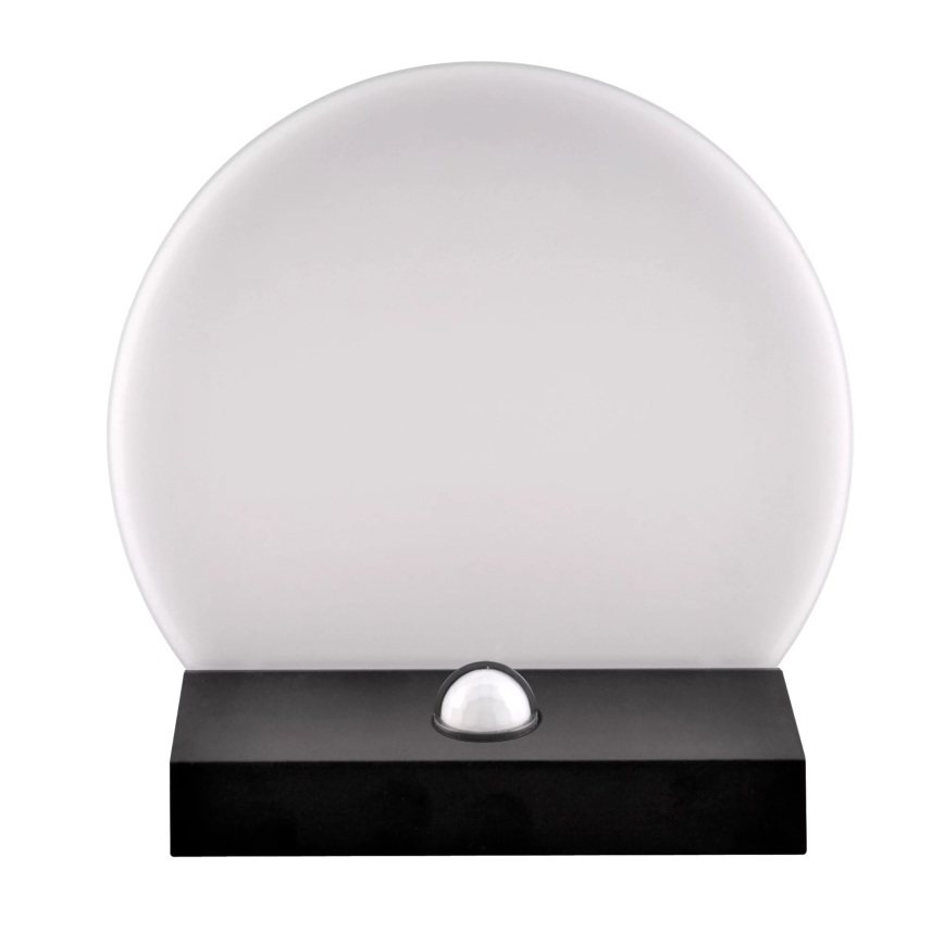 LED Utomhus vägglampa med sensor TESA LED/10W/230V IP54 svart