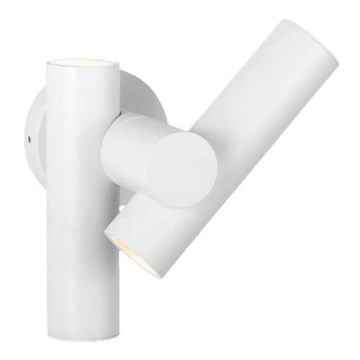 LED Utomhus väggspot flexibel armatur 2xLED/3W/230V 3000K IP44 vit