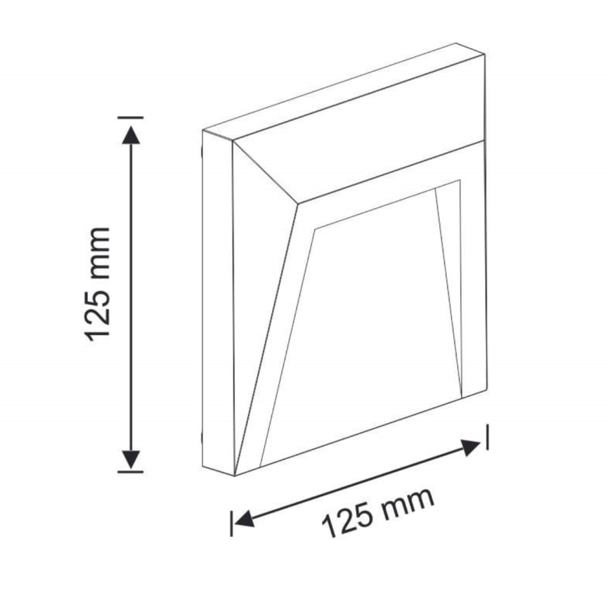 LED Utomhus trappbelysning HOLDEN LED/1W/230V IP65 antracit