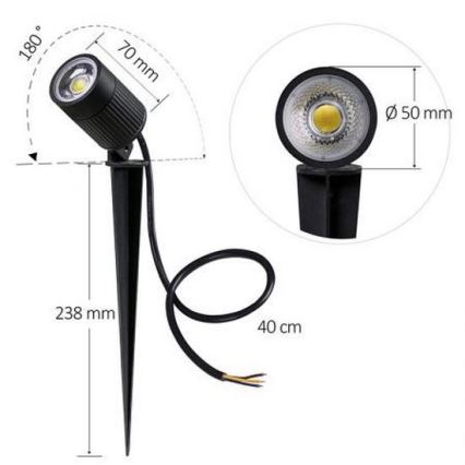 LED Utomhusbelysning LED/7W/85-264V IP67
