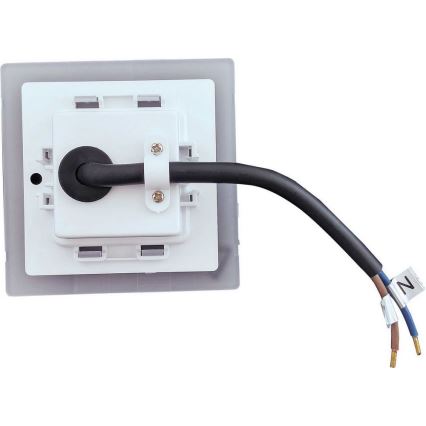 LED Utomhusbelysning för trappor LED/1,7W/230V 2700K IP44 blank krom