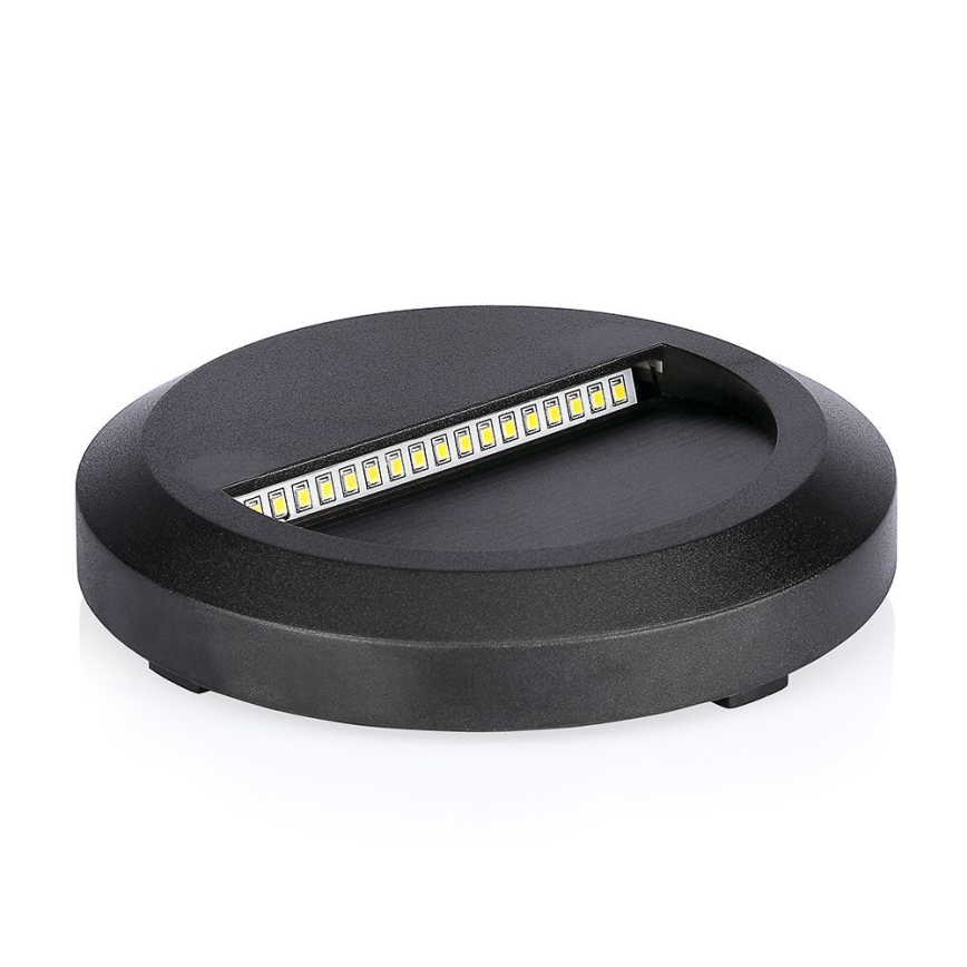 LED Utomhusbelysning för trappor LED/2W/230V IP65 3000K svart
