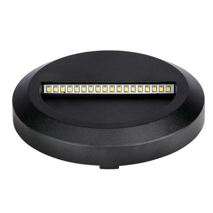 LED Utomhusbelysning för trappor LED/2W/230V IP65 3000K svart